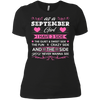 Image of As A SEPTEMBER Girl I Have Three Sides TShirt Birthday Gift