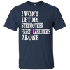 Image of Alzheimer's Awareness Shirt For Stepmother Purple Ribbon Tee