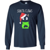Image of Santa Claws Cat Lovers Long Sleeve Shirt