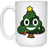 Image of Christmas Tree Poop Emoticon Funny Christmas Shirt