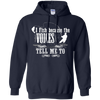 Image of "I Fish Because of the Voices" Fishing T-shirt for Fisherman