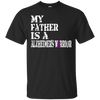 Image of Alzheimer's Awareness Shirt For Fathers Purple Ribbon Tee