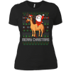 Image of Santa Riding Horse Merry Xmas Gift Tshirt
