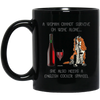 Image of Woman Cannot Survive on Wine A English Cocker Spaniel Dog