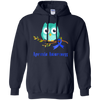 Image of Apraxia Awareness Blue Ribbon Owl Kids T-Shirt