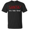 Image of Santa Fake News T-Shirt Trump Joke Funny Christmas Gift