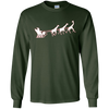 Image of African Santa Sleigh Giraffe T-shirt Merry Christmas Gifts