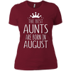 Image of August Girl Gift Tshirt - The Best Aunts Are Born August Tee