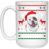 Image of American Bulldog Merry Woofmas T-Shirt Christmas