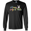 Image of Funny Happy Easter April Fools Day Gift Long Sleee Shirt