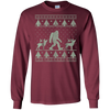 Image of Bigfoot Ugly Christmas Sweater T-Shirt, Funny Sasquatch Gift