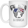 Image of American Bulldog Merica t-shirt - Patriot Patriotic