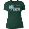 Image of American Beekeeper United States Flag Gift T-Shirt