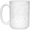 Image of All I need is my dog and my jeep funny dog lover Tee Shirt