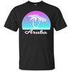 Image of Aruba Souvenir TShirt Tropical Palm Tree Beach Travel Gift