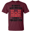 Image of Always Remembered Never Forgotten T-shirt