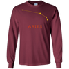 Image of Aries Star Chart Zodiac Long Sleeve T-Shirt