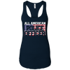 Image of 4th of July TShirt All American Police Officer Father's Day