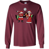 Image of Santa Dabbing Tshirt Mrs. Claus Flossing Shirt