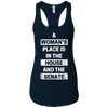 Image of a woman's place is in the house and the senate t-shirt