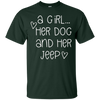 Image of A Girl...Her Dog And Her Jeep T shirt