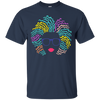 Image of Afro Girl T-Shirt: Natural Hair & Glasses, Black Women Art