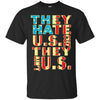 Image of American Flag Shirt - They Hate Us Cuz They Ain't Us
