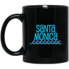 Image of Santa Monica Beach Long Sleeve T-Shirt Waves Surf Tee Shirt