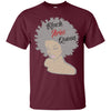 Image of Aries Zodiac Birthday Afro Gift T-Shirt for Black Women