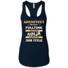 Image of Architect Ninja Job Career Gift T Shirt Student Occupation