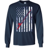 Image of American Flag Patriotic Fishing T shirt