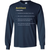 Image of Architect Definition Architecture Distressed Long T-Shirt