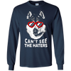 Image of Alaskan Malamute Shirt Can't See The Haters Dog Lovers Tee