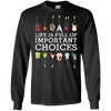 Image of "Important Choices" Electric Guitar Nerd Musician T-shirt