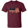 Image of American Camper U.S. Flag Patriotic Camping T Shirt