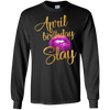 Image of April Birthday Purple Lips Slay T-shirt Birthday Gift