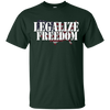 Image of American Flag Legalize Freedom T-Shirt