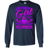 Image of A Girl on love with her Plumber t shirt for Plumbers Wife