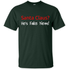 Image of Santa Fake News T-Shirt Trump Joke Funny Christmas Gift