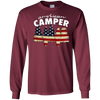Image of American Camper U.S. Flag Patriotic Camping T Shirt