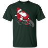 Image of Santa Motorcycle T-Shirt | Funny Christmas Bike Shirt