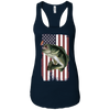 Image of American Flag Patriotic Bass Fishing Shirt for Men Women