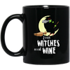 Image of Funny Halloween T Shirt Even Witches Need Wine Shirt