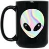 Image of Alien Head T-Shirt Holographic Effect