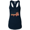 Image of American Camper U.S. Flag Patriotic Camping T Shirt
