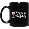 Image of Funny Halloween Wine Lovers Shirt Women Drink Up Witches Tee