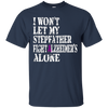 Image of Alzheimer's Awareness T-Shirt For Stepfather Purple Ribbon