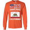 Image of American By Birth Proudly Raised In California Flag Shirt