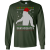 Image of Santasquatch Christmas Ugly Sweater T-Shirt Funny Gift