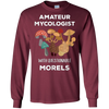 Image of Amateur Mycologist with Questionable Morels Mycology Shirt